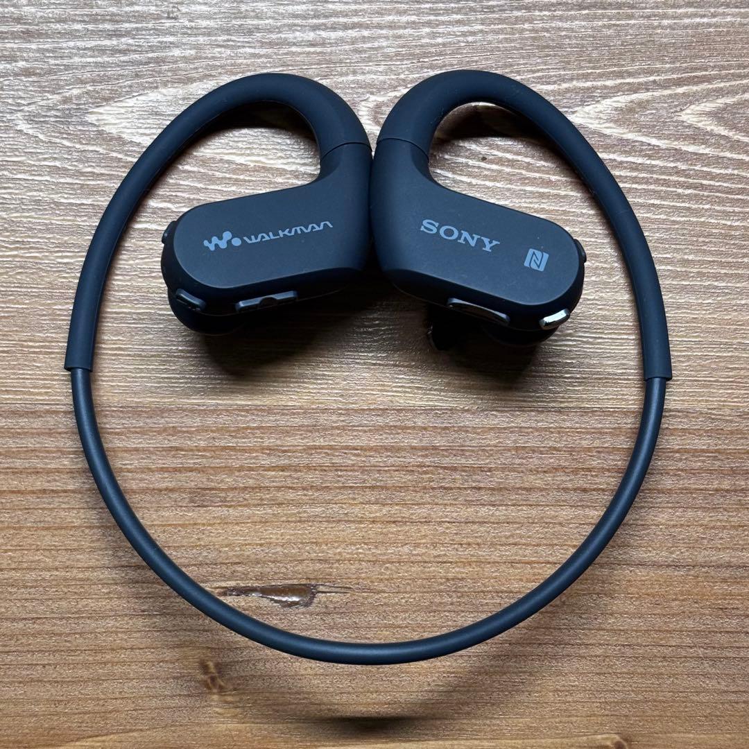 ソニー ヘッドホン一体型ウォークマン NW-WS623 ブラック