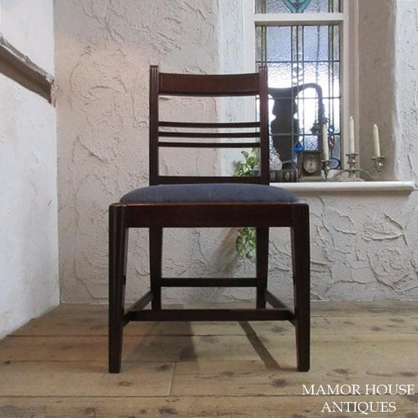 イギリス アンティーク 家具 ダイニングチェア マホガニー 英国 4186e