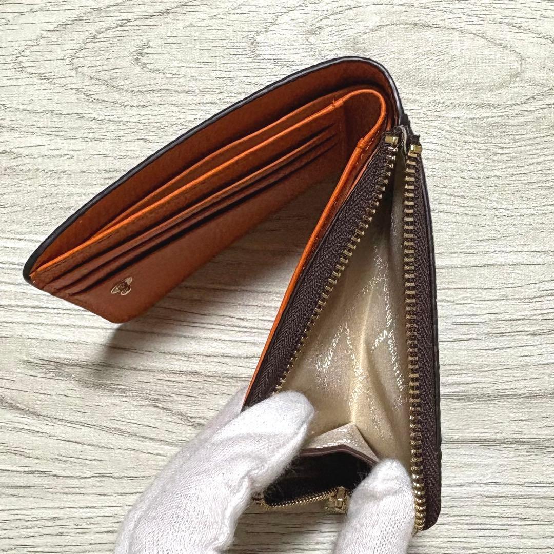 ペレボルサ PELLE BORSA 二つ折り財布 本革 ミニ財布