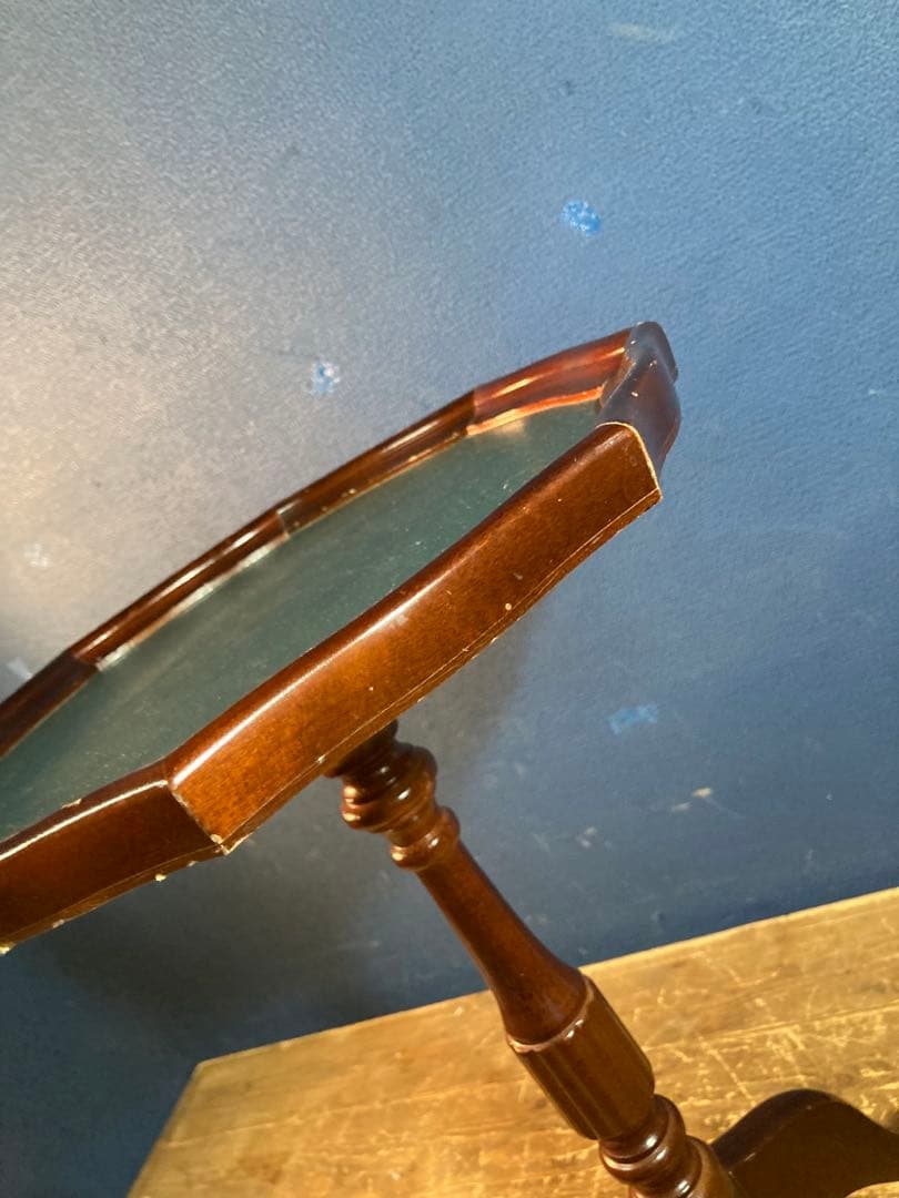 G サイドテーブル　コーヒーテーブル　アンティーク調　ヨーロピアン風　花台　緑