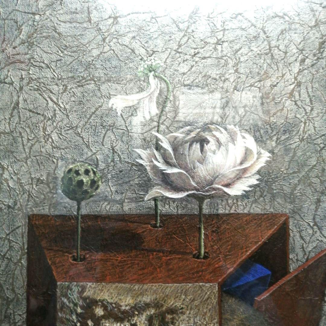 久保輝秋 転生-G 油彩画 F10号 風景画 絵画 縦45cm 横53cm