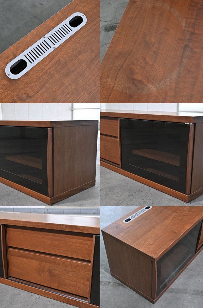 岡家具 25万「クラウド」テレビボード ウォールナット材 北欧スタイル リビング