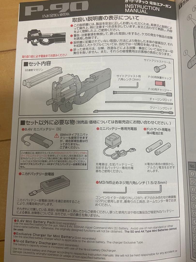 東京マルイ　P90 フルセット、スターターキット