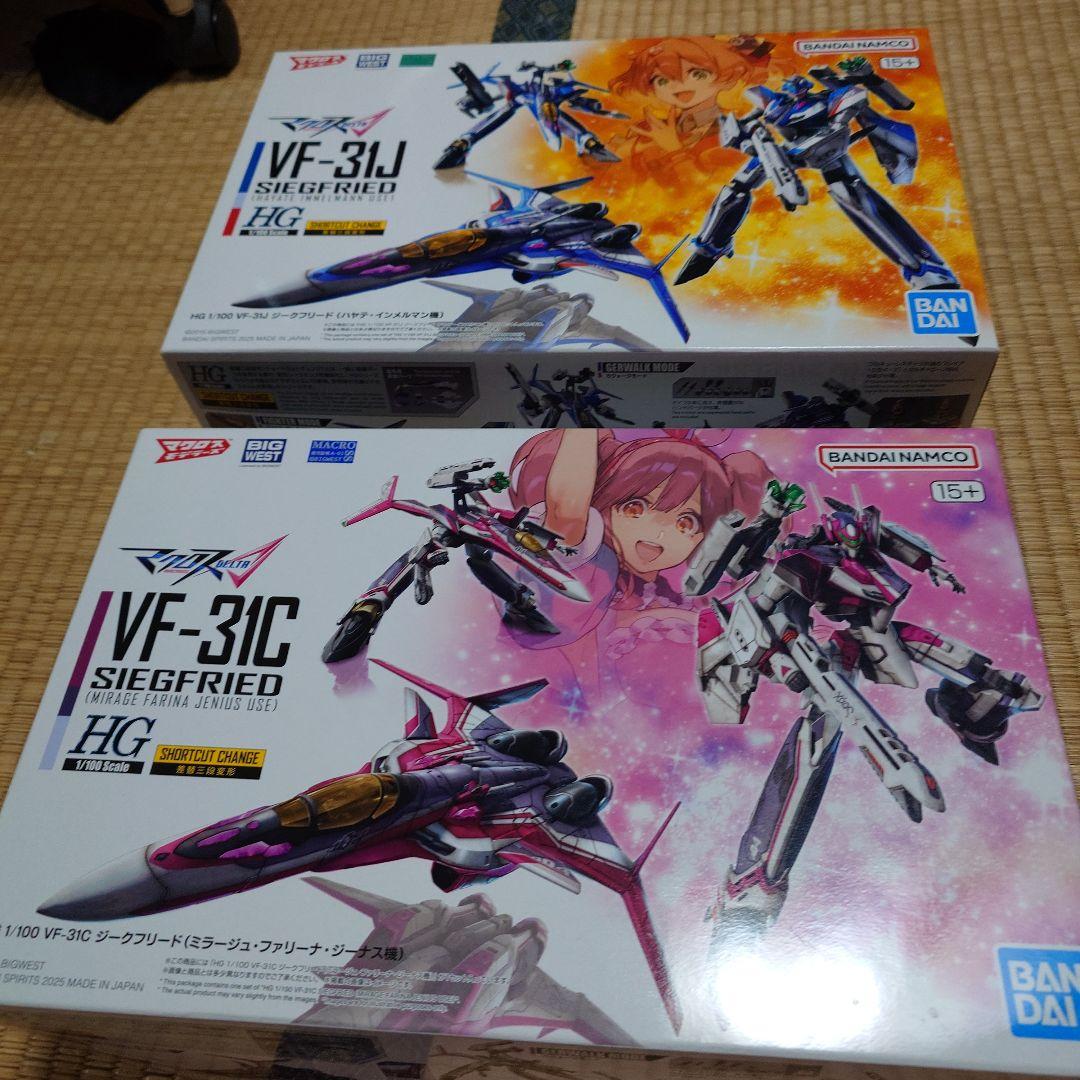 HG1/100 ジークフリードハヤテ機&ミラージュ機