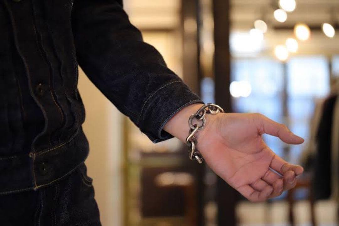 希少 全駒Lサイズ LYNCH SILVERSMITH ツイストブレスレット