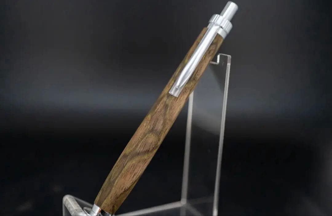 ☆金木犀さん 黒柿孔雀杢 新品 ボールペン ☆