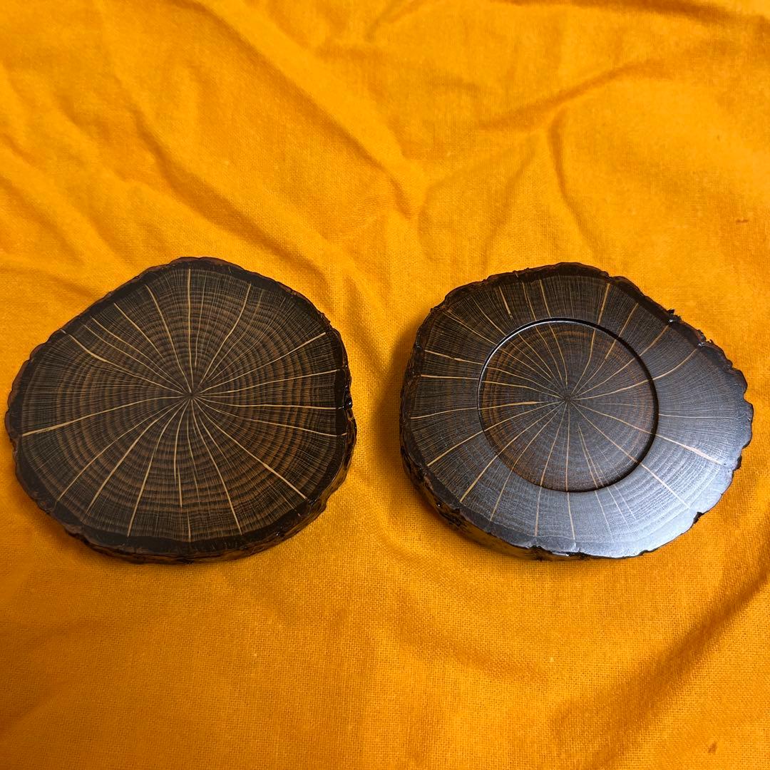 蔦、皮付き、香合