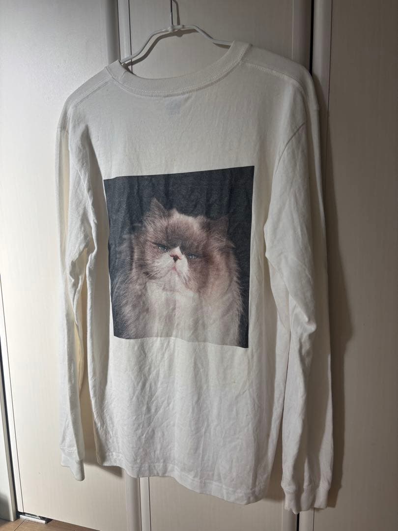 カネコアヤノ 燦々 ロンT シャツ ホワイト 猫 M