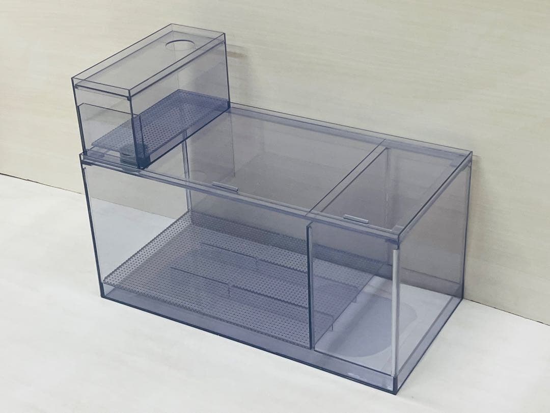 90cmサイズ　900×450×450オーバーフロー水槽セット　クリア＆ホワイト