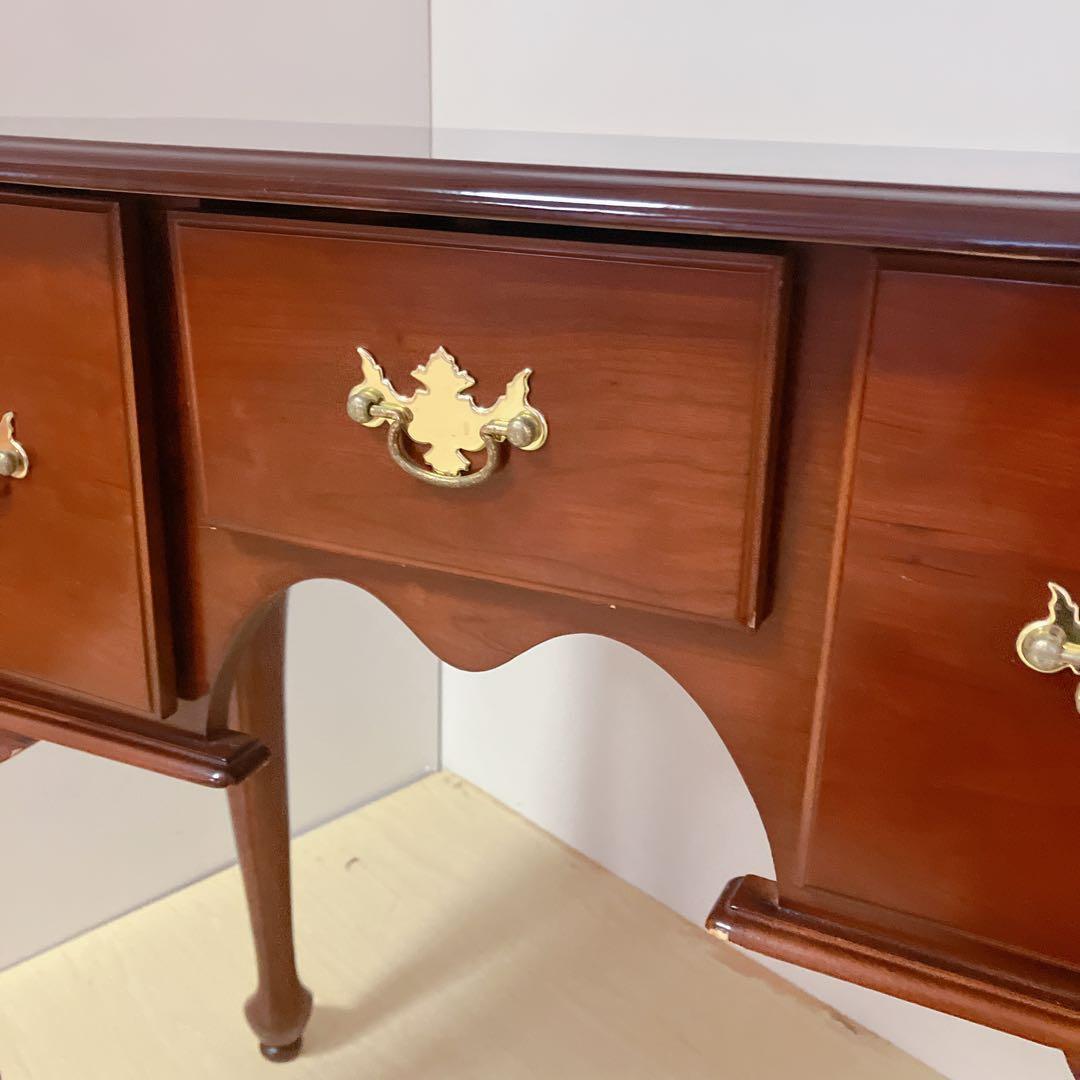 Cherry Queen Anne 猫脚　コンソール　テーブル　サイドテーブル