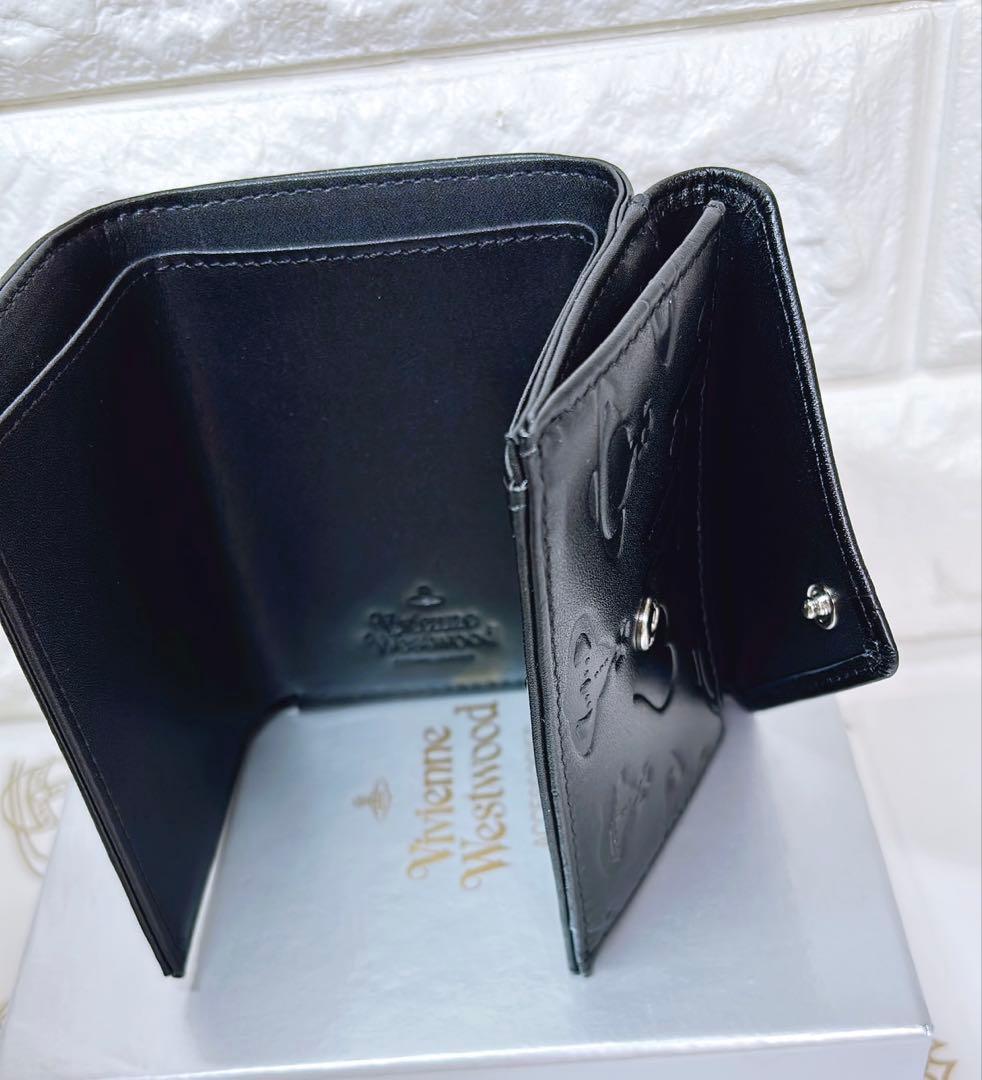 Vivienne Westwood 3つ折り財布 ブラック マット