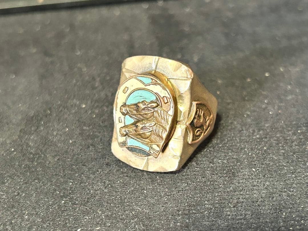 50s ヴィンテージ メキシカンリング 馬 古着 バイカー