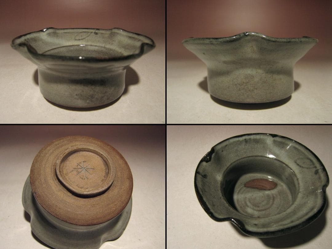 ☆北大路魯山人　織部向付　五客☆大変味わい深い逸品☆o538