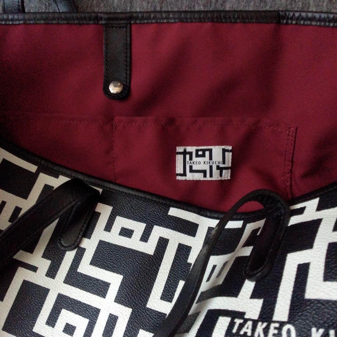 布袋寅泰×タケオキクチ　コラボ　トートバッグ　G柄　TAKEO KIKUCHI