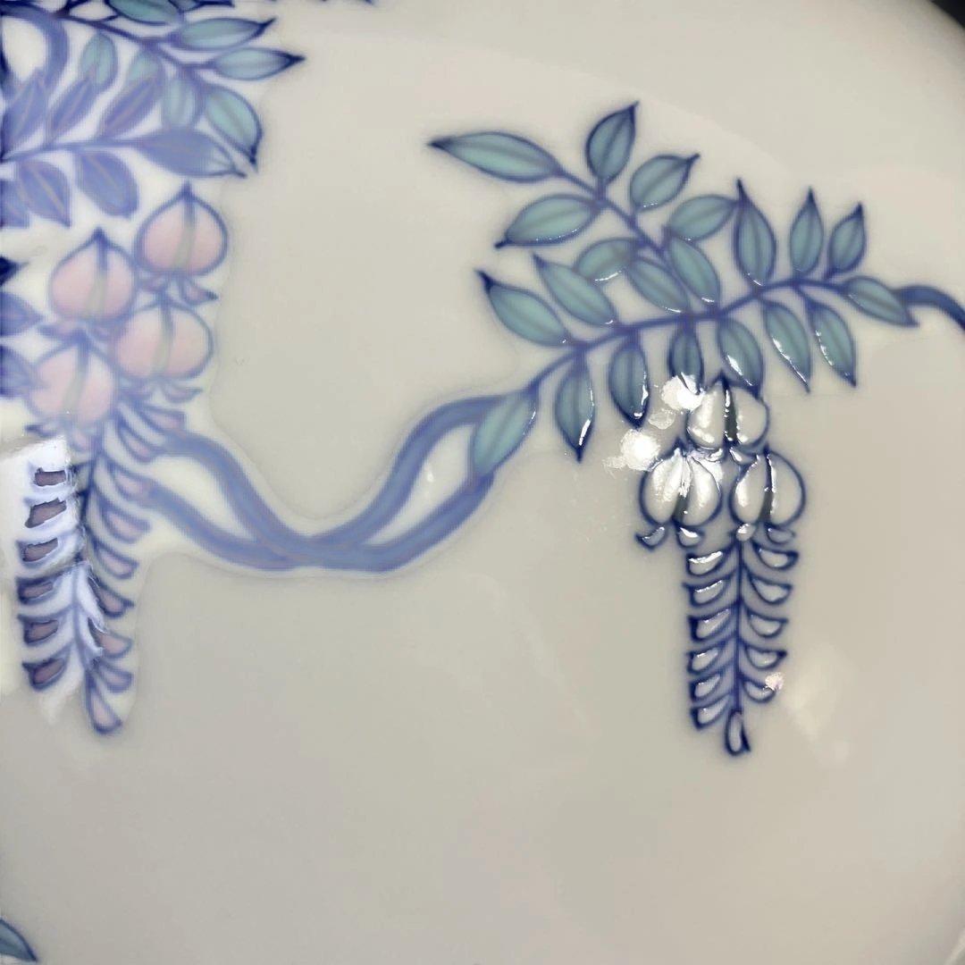 宮内庁御用達香蘭社花瓶「染錦花車」　高級花瓶