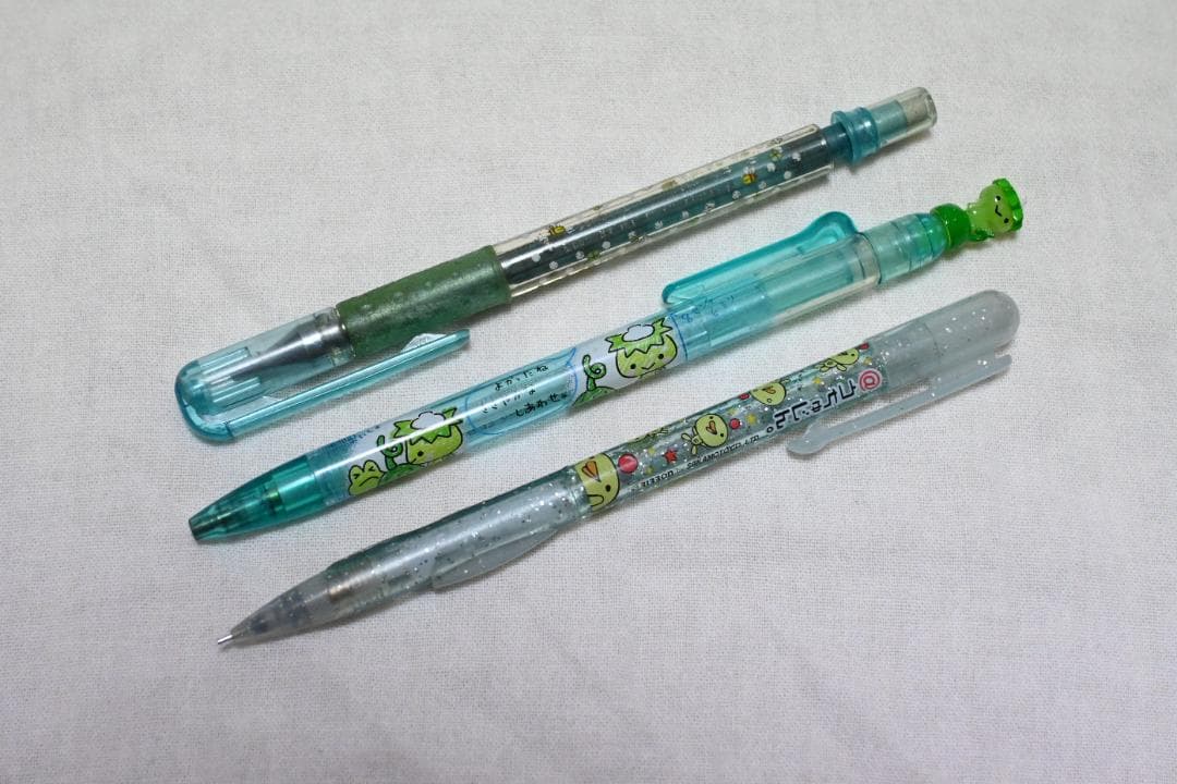 ちょこっといいこと！ かっぱ ＠うちゅじん 平成レトロ シャーペン 文房具