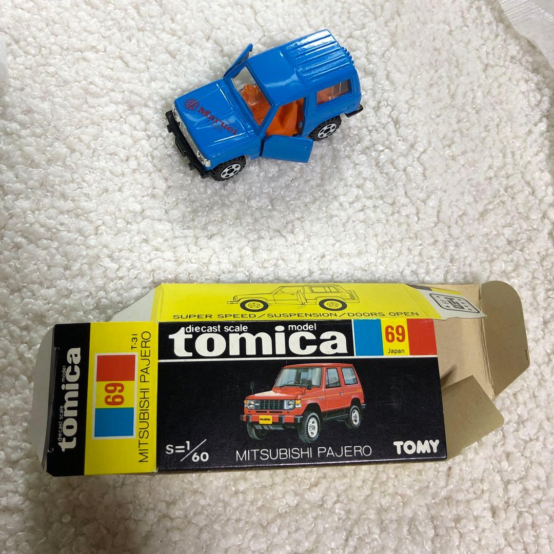 丸栄特注　三菱　パジェロ　黒箱　日本製　NO69 トミカ　tomica