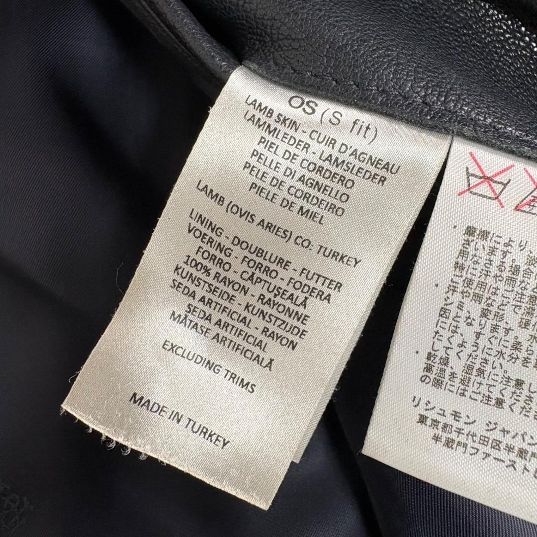 ダンヒル Dunhill ジャケット レザージャケット シングルライダース ラム