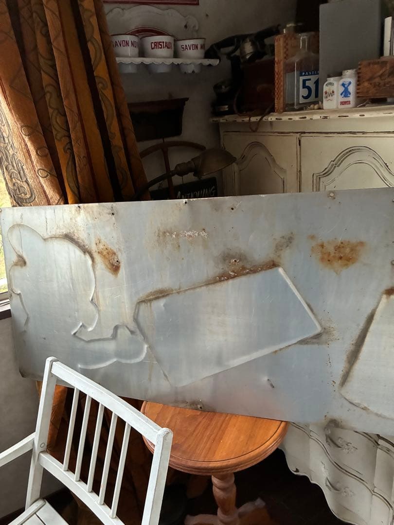 アンティーク　メタル　サイン　プレート　看板　ICE CREAM アメリカ　レア