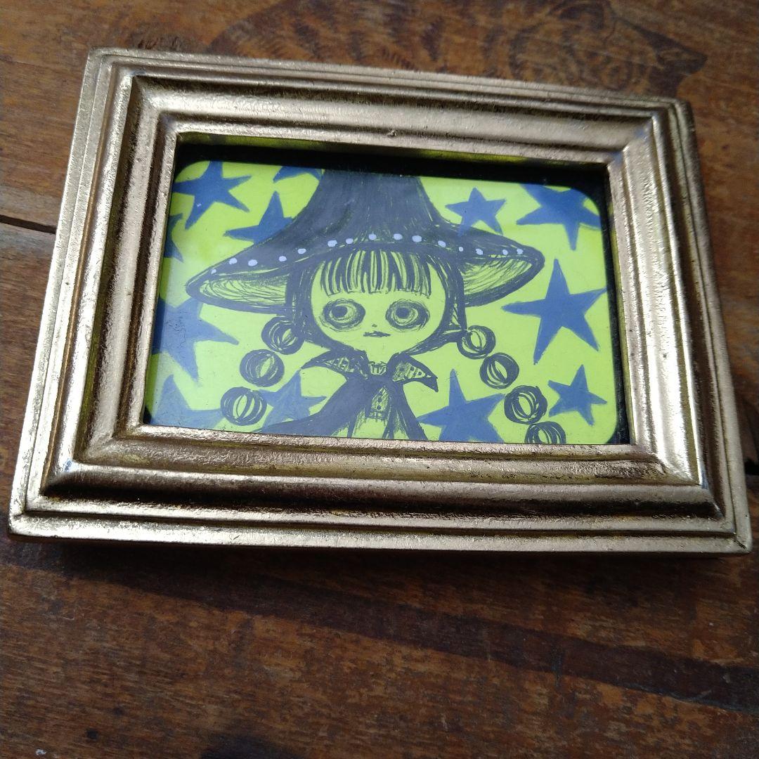 劇団　イヌカレー　2shiroinu アート作品 ゴールドフレーム　原画