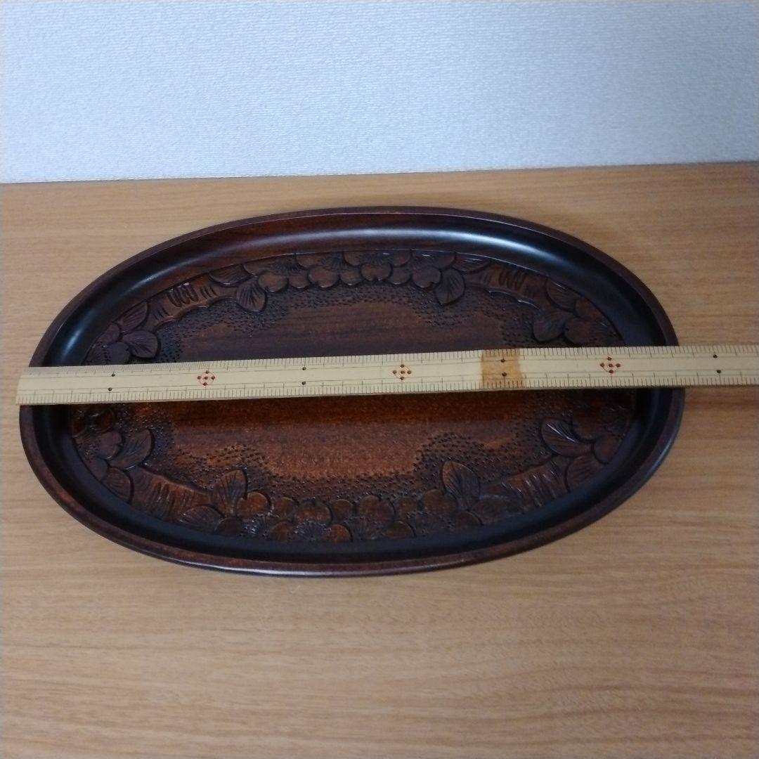 軽井沢彫り　盆　トレー