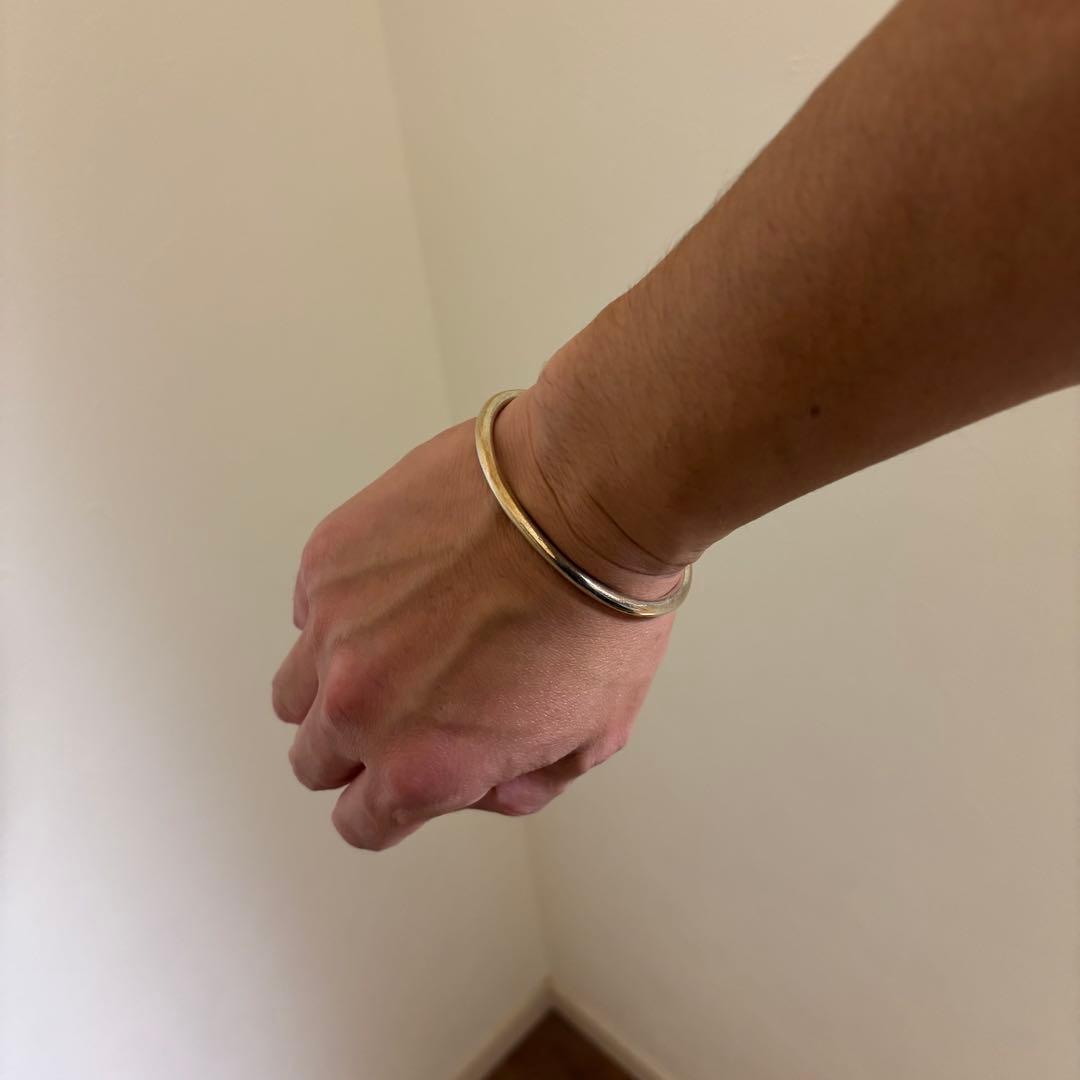 CHROME HEARTS スキニー ダブル ドッグ バングル ブレスレット