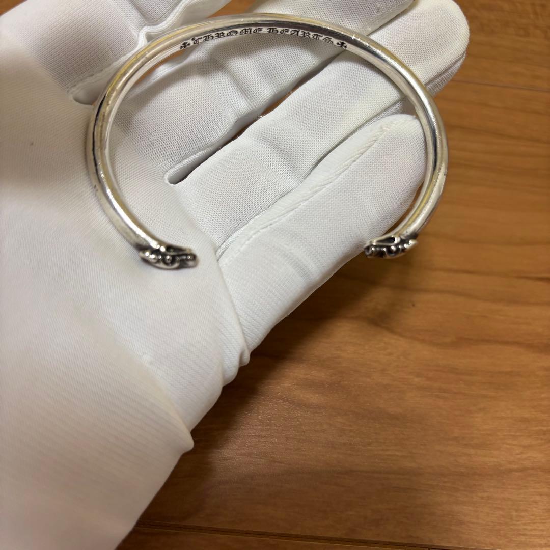 CHROME HEARTS スキニー ダブル ドッグ バングル ブレスレット