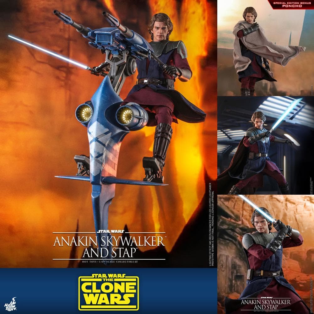 限定版！クローン・ウォーズ【アナキン・スカイウォーカー&STAP】ホットトイズ