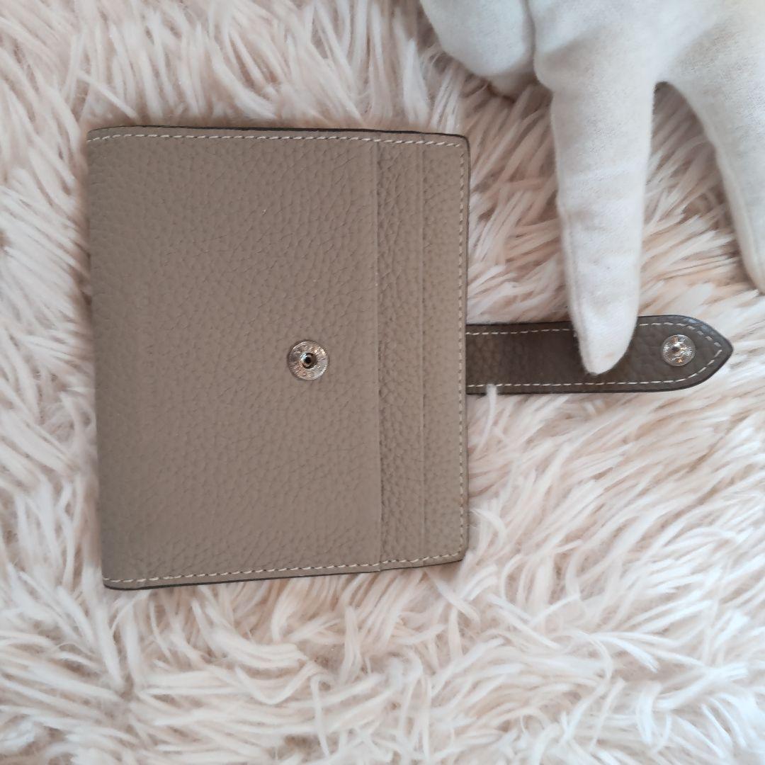 極美品✨BONAVENTURA✨ベルテッド✨ミディアム ウォレット✨グレージュ