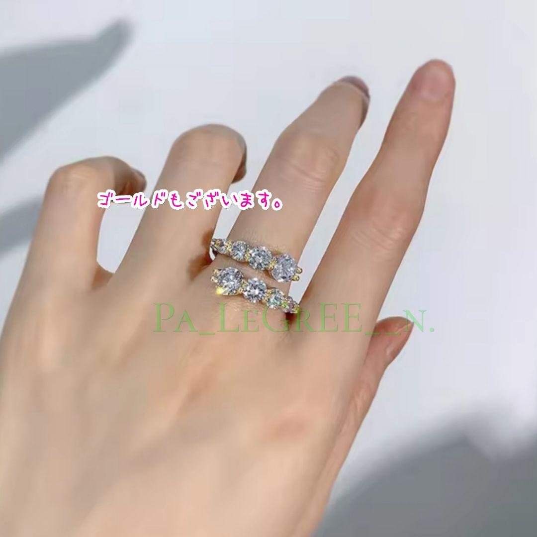 aa1a指輪レディース結婚指輪　婚約指輪　モアサナイト 　18k　S925