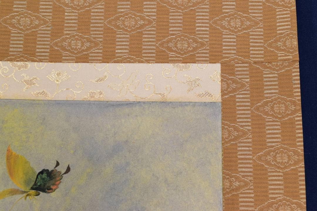 【真作】秀峯/牡丹図/掛軸☆宝船☆AB-72