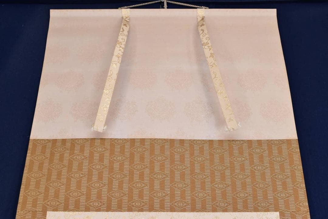 【真作】秀峯/牡丹図/掛軸☆宝船☆AB-72