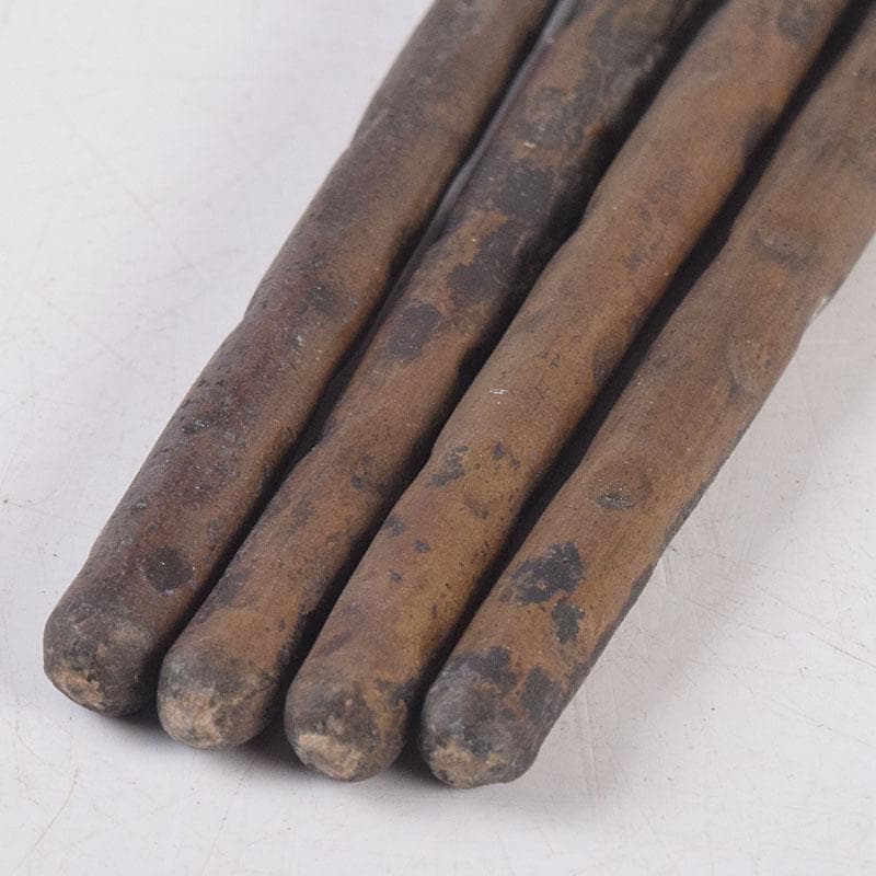 茶道具　金屋　金谷五郎三郎作　銅火箸　二組　共箱　V　R8868