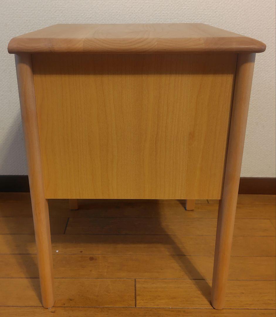 天然木サイドテーブル 、ナイトテーブル