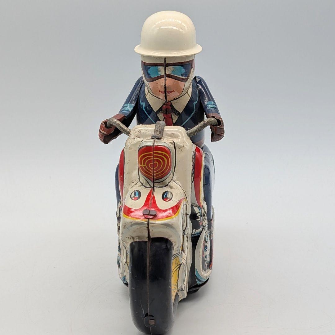 レトロホビー アサヒ玩具 ハイウェイP.D.ポリス ブリキ フリクションバイク