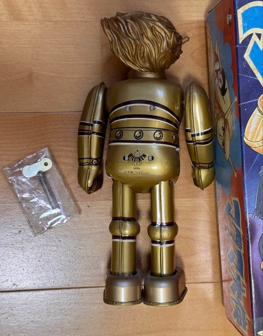 【箱付】ビリケン商会 マグマ大使 ブリキ ゼンマイ人形 鍵付 手塚プロ
