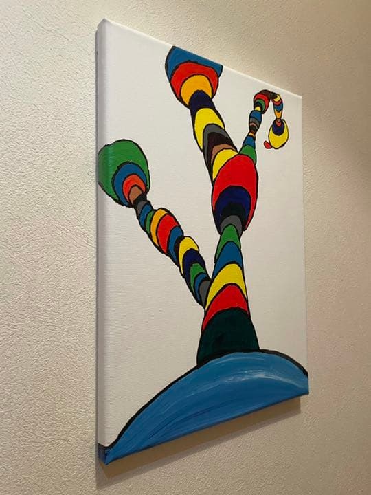 謎の輪　絵　水彩画　絵画　飾り