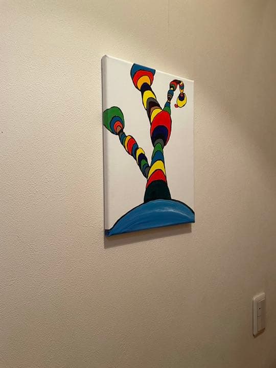 謎の輪　絵　水彩画　絵画　飾り