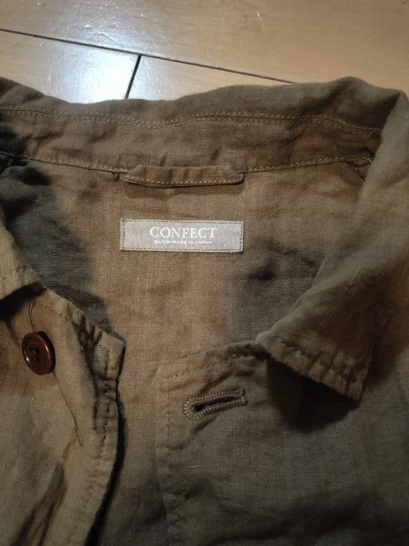 CONFECT オーバーダイリネンワークジャケット（クリーニング済み）