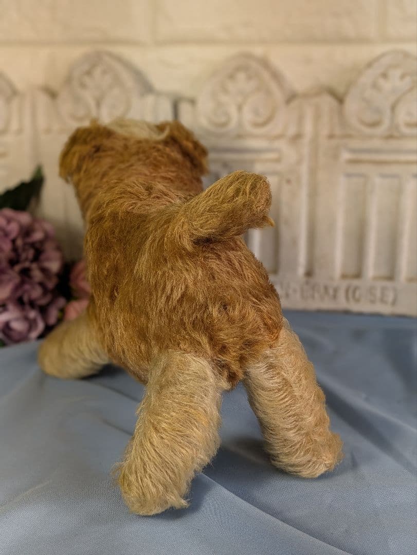 アンティーク ドイツ製 犬 ぬいぐるみ 横幅３０cm