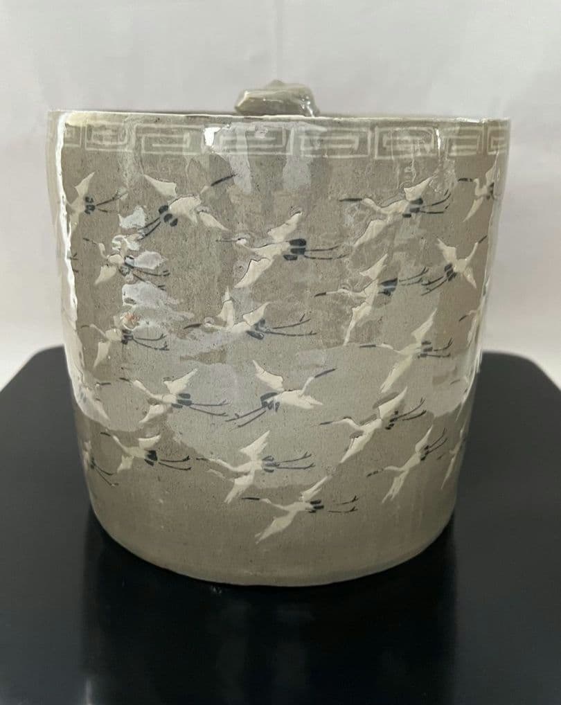 出雲焼 水指 11代 長岡空権 茶道具