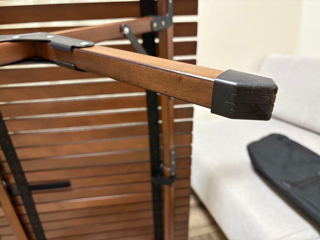 サイドテーブル付　ハイランダー　ウッドロールテーブル　90センチ