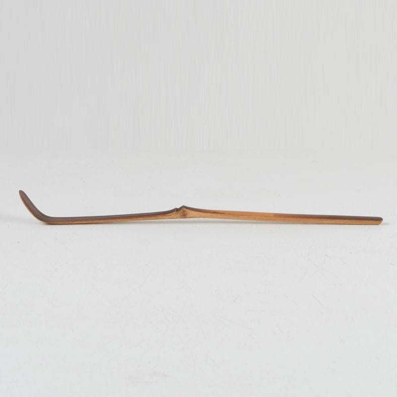 茶道具　吉田宗仙作　茶杓　銘庵の友　紫野　小林太玄書付　共筒共箱　V　9415