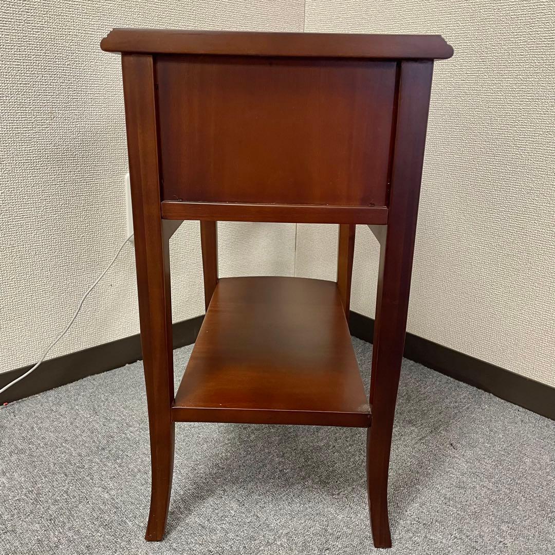 【良品】Venezia サイドテーブル 引出し付 クラシック調