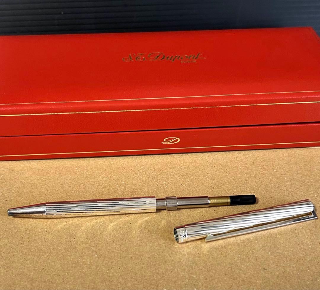 S.T.DUPONT デュポン ボールペン　シルバー　※元箱付属品　ツイスト