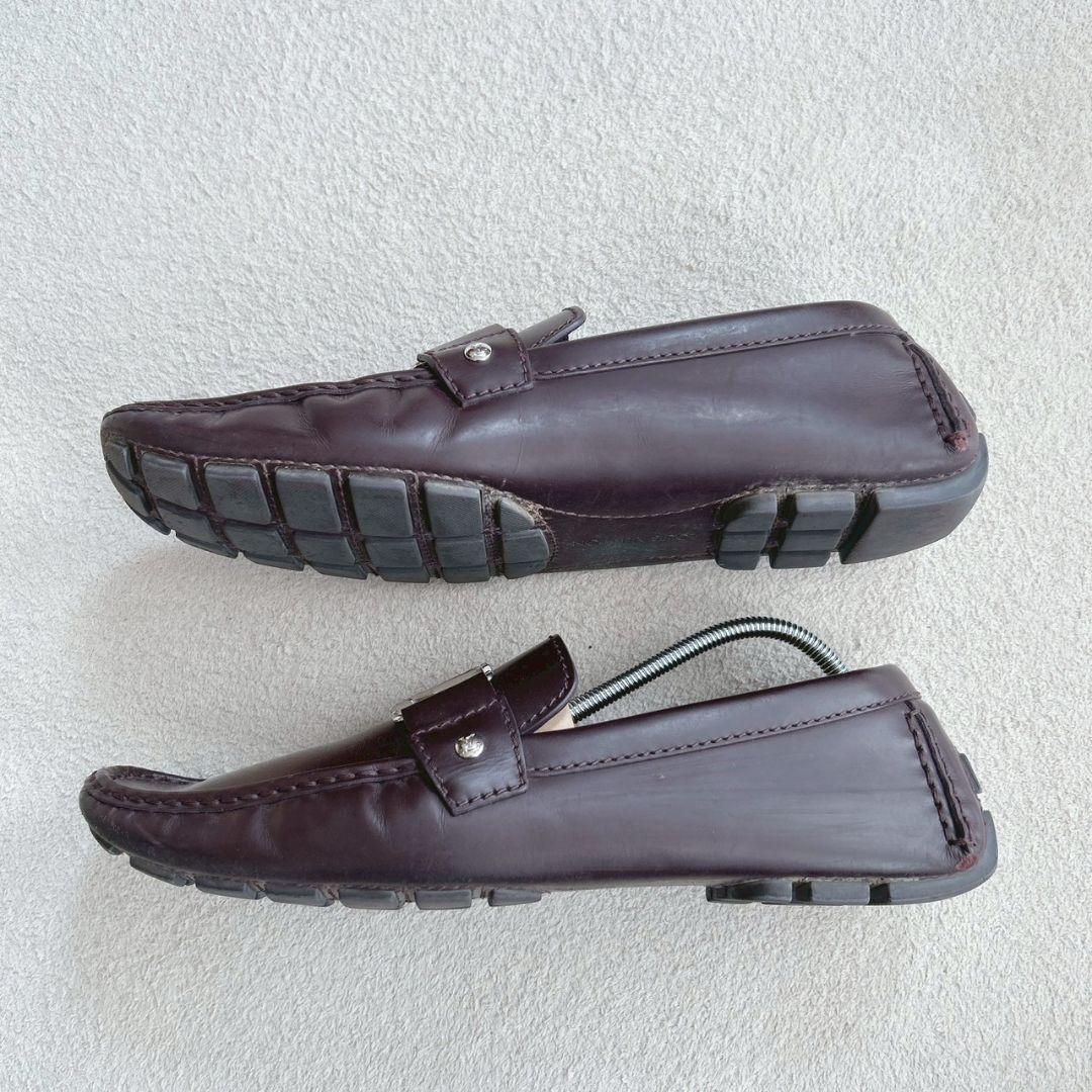 極美品 ルイヴィトンLOUIS VUITTON レザー モカシン シューズ 革靴