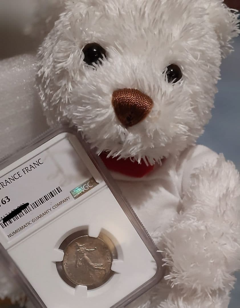 ✨ 1916年/NGC MS63/1フラン銀貨✨