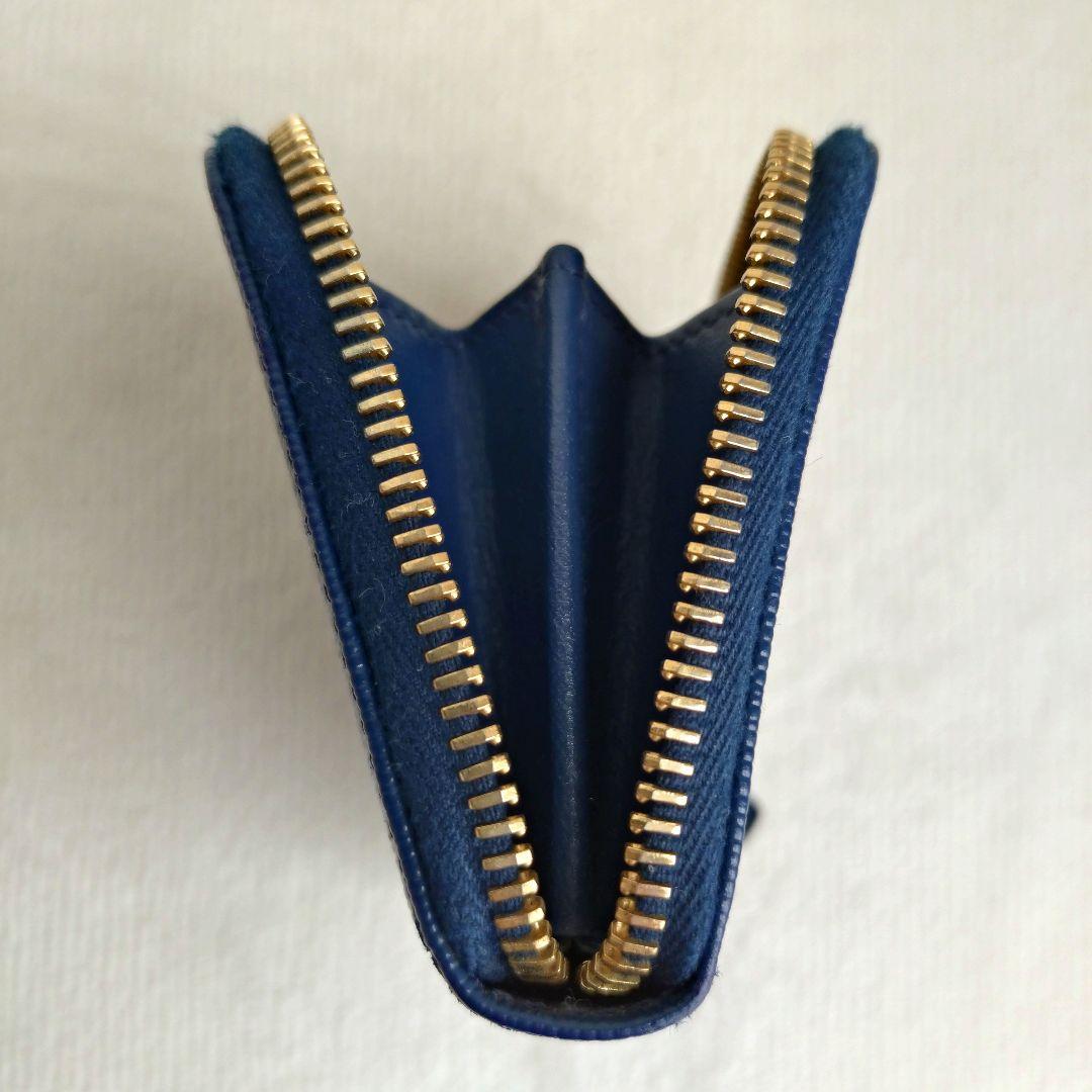 PRADA ケース ヴイッテロムーブ ネイビー ゴールドロゴ