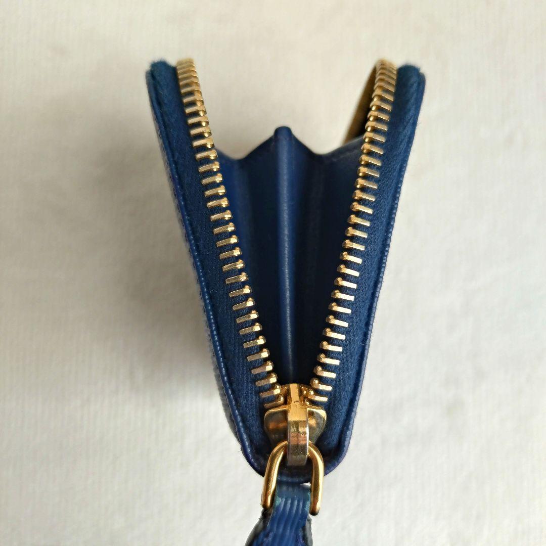 PRADA ケース ヴイッテロムーブ ネイビー ゴールドロゴ