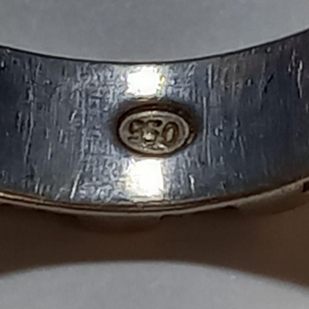 K10、K18 スターリングシルバー950メンズリング 24号　量目2.3g